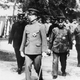 Emperor Hirohito attends the army’s celebration of the 27th anniversary of the Battle of Mukden of the Russo-Japanese War In Tokyo, March 10, 1932.